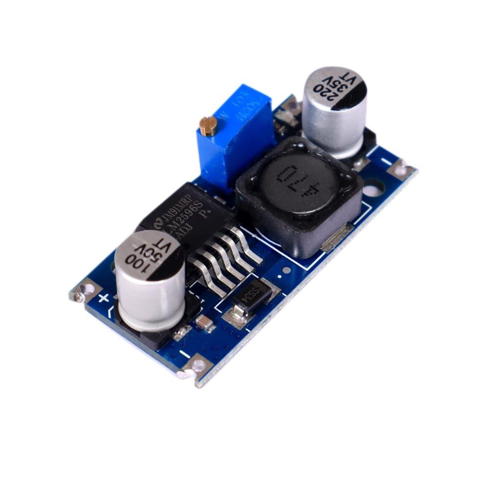 HW-411 DC–DC Adjustable Buck Converter — LM2596