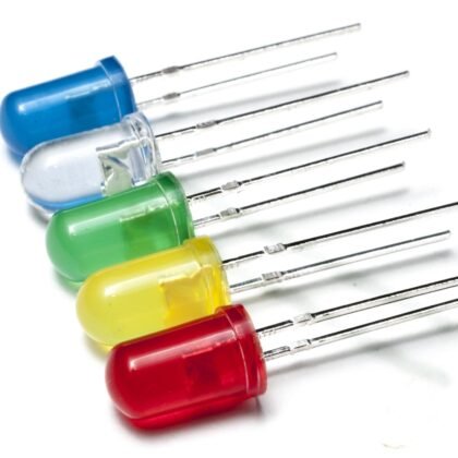 Through-hole light-emitting diodes (LEDs)