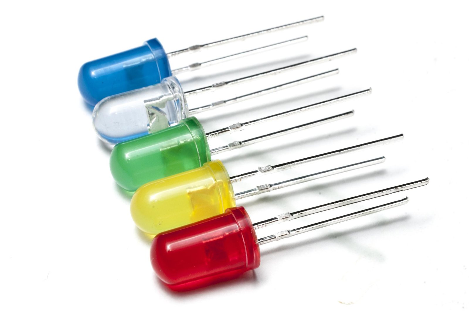 Through-hole light-emitting diodes (LEDs)