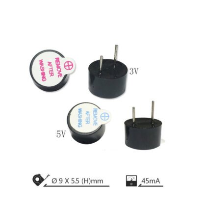 Mini Active Buzzer — Two-Pin, 3 V / 5 V Versions - NARASIMHA R&D LAB