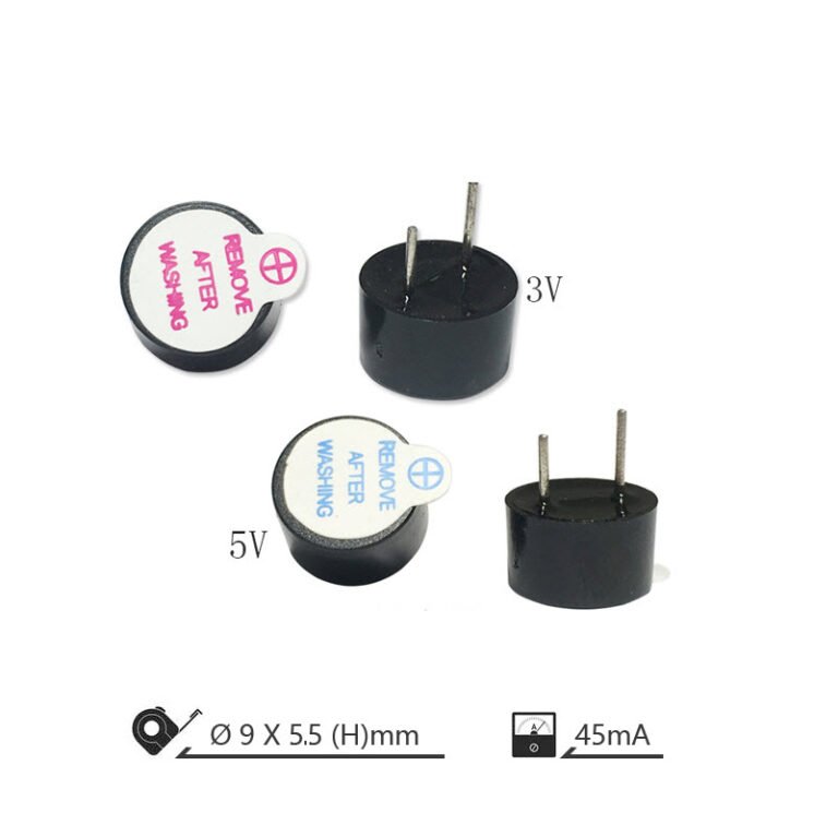 Mini Active Buzzer — Two-Pin, 3 V / 5 V Versions - NARASIMHA R&D LAB