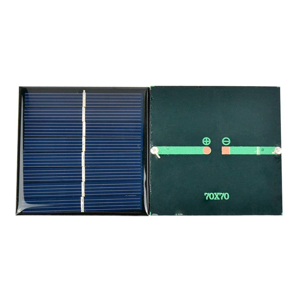 Mini Solar Panel — 5 V, 70 × 70 mm