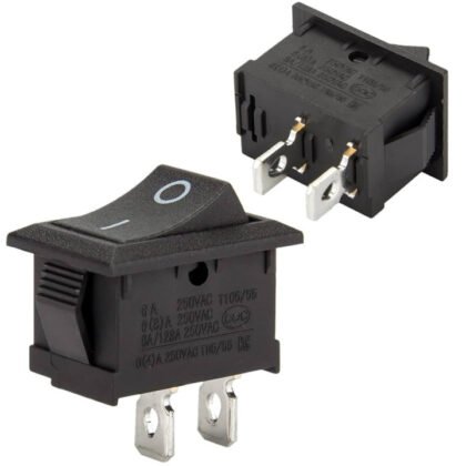 Rocker Switch — 6 A, 250 V AC, Two-Pin ONOFF